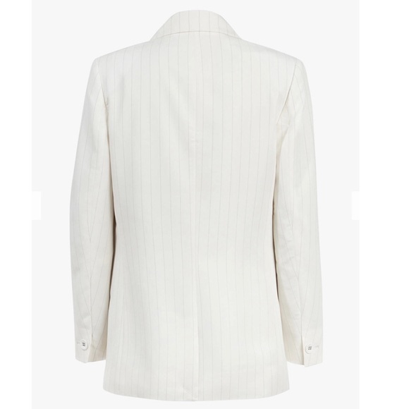 ALL SAINTS Clea Blazer in White & Black - Size 2 - Picture 2 of 4